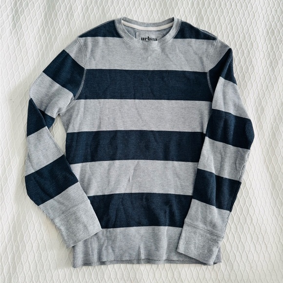 L Urban Pipeline Men's Striped Gray long sleeve - Picture 1 of 6